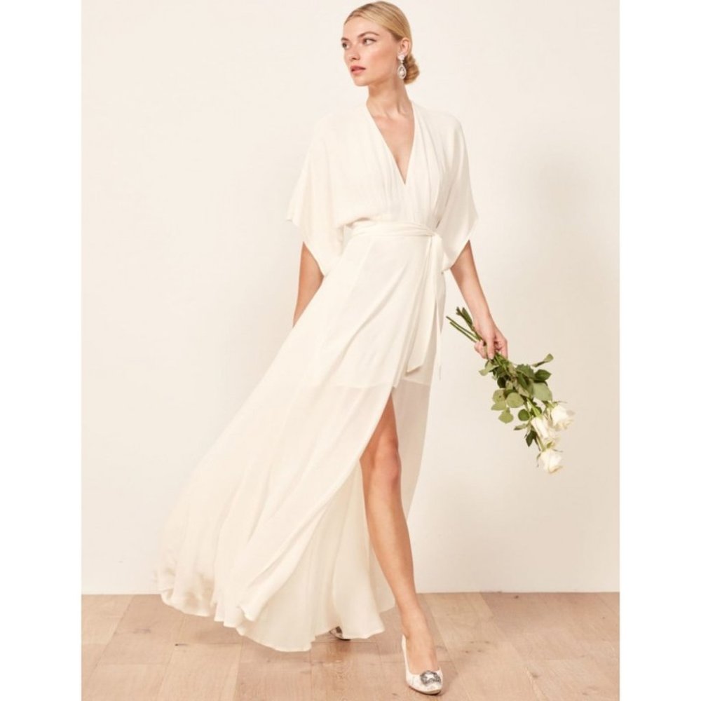 NWT Reformation Winslow Bridal Dress in Ivory (Size Various)